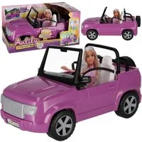 Sarcia.eu Spielzeug-Rennwagen GROßES violettes Puppenauto, Cabrio-Spielzeugauto für Puppen 38x19x19