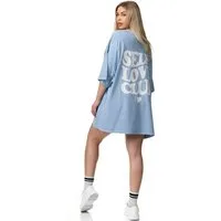 Worldclassca T-Shirt Worldclassca Oversized Print LOVE CLUB T-Shirt lang Sommer Oberteil