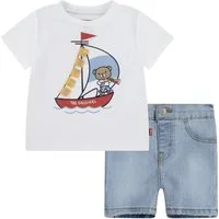 Levi's® Kids T-Shirt & Shorts LVB LEVI 3D SAILING DENIM SET (Set, 2-tlg., 2tlg) mit Bären-Grafik