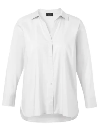 VIA APPIA DUE - Bluse Hemdkragen 1/1 Arm creme weiß - Gr. - 46