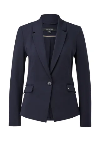 comma - Blazer aus Viskosemix blau - Gr. - 44