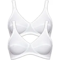 Susa Set: Bügelloser BH 2er Pack BH ohne Bügel Cotton (Spar-Set, 2-tlg)