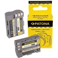 Patona 2x Akku für Nikon EN-EL3E Kamera-Akku Ersatzakku Kameraakku 1300 mAh (7,4 V, 2 St), D700 D300 D200 D100 D90 D80 D70 D50