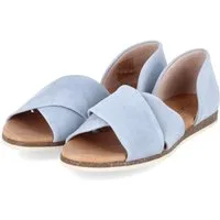 Apple of Eden Apple of Eden CHIUSI 78 celeste Damen Rauleder blue Sandalette