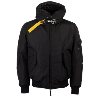 Parajumpers Gobi Core Schwarze Bomberjacke Mit Kapuze
