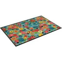 wash+dry by Kleen-Tex Fußmatte Flower Power, rechteckig, Höhe: 7 mm
