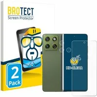 BROTECT Displayschutzfolie Schutzfolie für Motorola Edge 70 (Display+Kamera), 2 Stück, Displayschutz Schutz Folie Klar Transparent