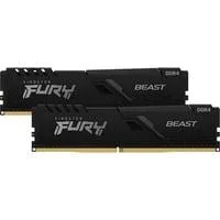 DIMM 16 GB DDR4-3200 (2x 8 GB) Dual-Kit, Arbeitsspeicher schwarz, KF432C16BBK2/16, Beast, INTEL XMP