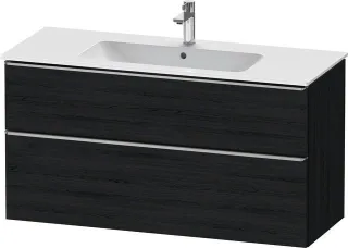 Duravit D-Neo Waschtischunterbau wandhängend Eiche Schwarz Matt 1210x462x625 mm - DE4364070160000 DE4364070160000
