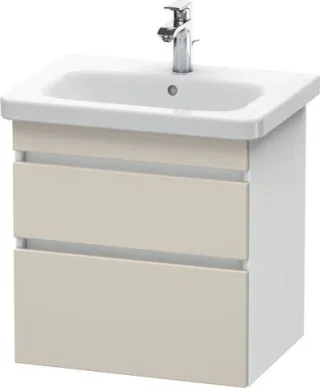 Duravit DuraStyle Waschtischunterbau wandhängend Taupe & Weiß Matt 580x448x610 mm - DS648009118 DS648009118