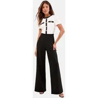 LIPSY Jumpsuit Lipsy Jumpsuit mit Uniformknöpfen, Petite (1-tlg)