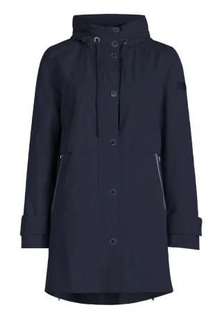 Betty Barclay - Funktionale Übergangsjacke mit Kapuze blau - Gr. - 46