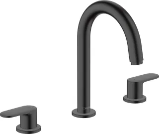Hansgrohe 3-Loch Waschtischarmatur Vernis Blend mattschwarz, 71553670 71553670