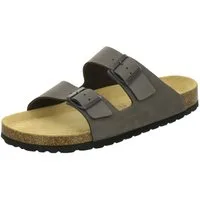 AFS-Schuhe 310082 Zweischnaller Pantolette für Herren mit Fußbett, bequeme Sandalen aus Leder
