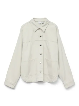 VERO MODA - VMJAMIE LS DENIM SHACKET MIX GA NOOS Birch - Gr. - XS
