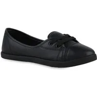 VAN HILL 841299 Sneaker Ballerinas Damen Sportliche Ballerinas Bequeme Basic Freizeit