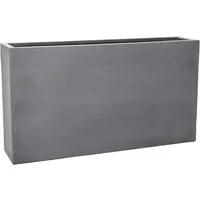 VIVANNO Pflanzkübel Fiberglas ELEMENTO SLIM Kasten - Betongrau Beton-Design (1 St), 90x20x50 cm
