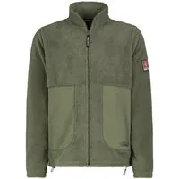 Eight2Nine Fleecejacke Herren Teddyfleecejacke mit Brusttasche und Stehkr Fleecejacke Outdoorjacke Kuscheljacke