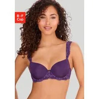 LASCANA Schalen-BH Flora mit wunderschönen Spitzenträgern und edlem Glitzeraccessoire, Dessous