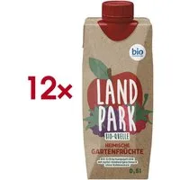 LANDPARK Trinkwasser Heimische Gartenfrüchte, 12x 0,5 Liter, Mineralwasser mit Apfel-Himbeergeschmack