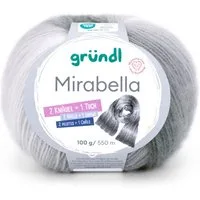 Gründl Wolle Mirabella Farbverlaufsgarn mit Anleitung Häkelwolle, 550,00 m (Wolle Farbverlaufswolle zum Stricken und Häkeln, Strickwolle, Strickgarn, Handstrickgarn), 80% Polyacryl, 20% Wolle