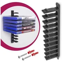 Mobilefox Media-Regal Floating Wandhalterung Blu Ray Halter passend für Sony PS4 PS5