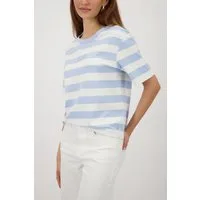 Monari Sweatshirt Sweatshirt Basic Ringel Regular fit mit Streifen