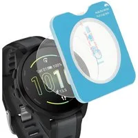 kwmobile Displayschutzfolie 2x Schutzglas für Garmin Forerunner 165 / Forerunner 165 Music Glas, 2 Stück, Smartwatch Displayschutz für Fitness Tracker Transparent