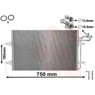 Van Wezel Klimakondensator ohne Trockner Volvo C30 C70 Cabriolet S40 V50