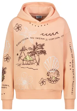 Authentic Style - RE9CIFN3ZWF0c2hpcnQgSG9vZHk= sunny peach - Gr. - L