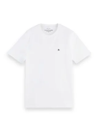 Scotch & Soda - Klassisches T-Shirt aus Bio-Baumwolljersey weiß - Gr. - XXL
