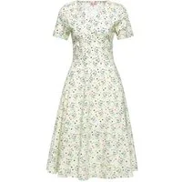 QueenKerosin Sommerkleid Retro Cats mit Katzen Allover-Print