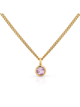 Orolino Halskette Gold 585 mit pinkem Amethyst 5mm