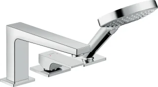 Hansgrohe 3-Loch Wannenmischer Metropol F-Set chrom Wannenrandmontage, 32550000 , 32550000 32550000