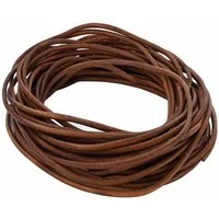 vidaXL Lederband Leder Schnur 1 Hellbraun Ø3 mm x 5 m Leder (1-tlg)