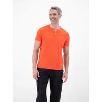 LERROS T-Shirt T-Shirt mit Rundhalsausschnitt und Knopfleiste