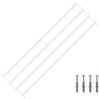vidaXL Fenster Sicherheitsgitter für Fenster mit 4 Querstangen 93-174 cm, (1 St)
