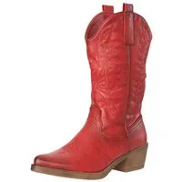 Salinyang Damen Cowboy Boots – Cowboystil mit Stickerei Lederoptik Stiefel