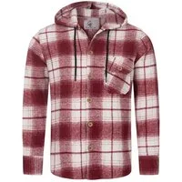 Rock Creek Flanellhemd Herren Hemd Flanellhemd mit Kapuze H-326