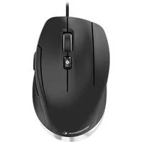 CadMouse Compact, Maus schwarz/silber