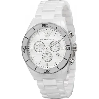 Emporio Armani AR1424 Weiß Ceramica Herrenuhr