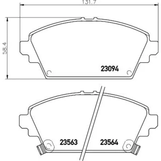 Hella Bremsbel?ge vorne Honda Accord MG Mg Nissan Almera Primera