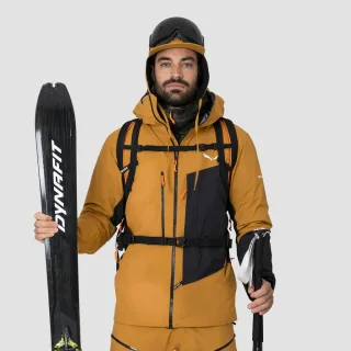 SALEWA - Sella 3 Layers Powertex Hardshell Jacke Herren - Braun (Gr.54)