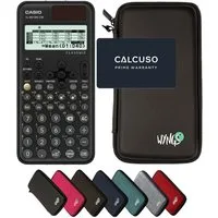 CASIO Taschenrechner fx-991DE CW ClassWiz inkl. WYNGS Schutztasche Schwarz
