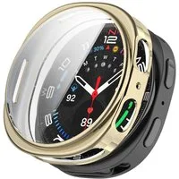 Wigento Smartwatch-Hülle Für Samsung Galaxy Watch 8 40mm Electroplated Full TPU Hülle Gold, Full TPU Schutzhülle, nahtlose Passform