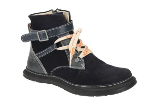 Eject 21605 Herrenschuhe SONY2 Hi cut Sneaker navy blau Gummisohle & Echtleder