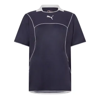 Puma - Rugby-Shirt für Herren, Kontrastpaspel, Athletisch (Dunkles Marineblau)