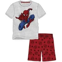 MARVEL Pyjama Spider Man Kinder Sommerpyjama Shorty Schlafanzug Baumwolle (Set)