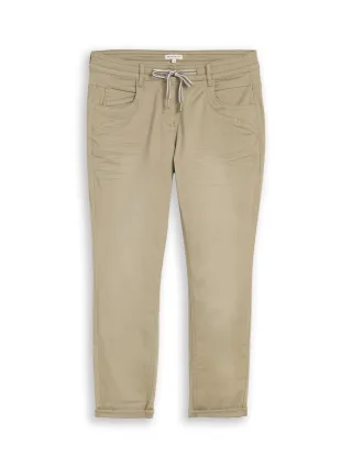 Tom Tailor - Tapered Relaxed Hose silver olive - Gr. - 28