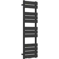 neu.haus Badheizkörper, »Voss« Handtuchheizkörper mit Lamellen 120x40cm Schwarz